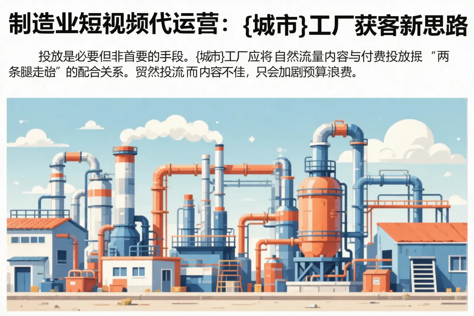 制造业短视频代运营:封丘工厂获客新思路